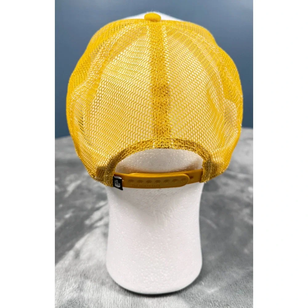 The North Face Mudder Trucker Hat Snapback White Yellow Fine Alpine Equipment